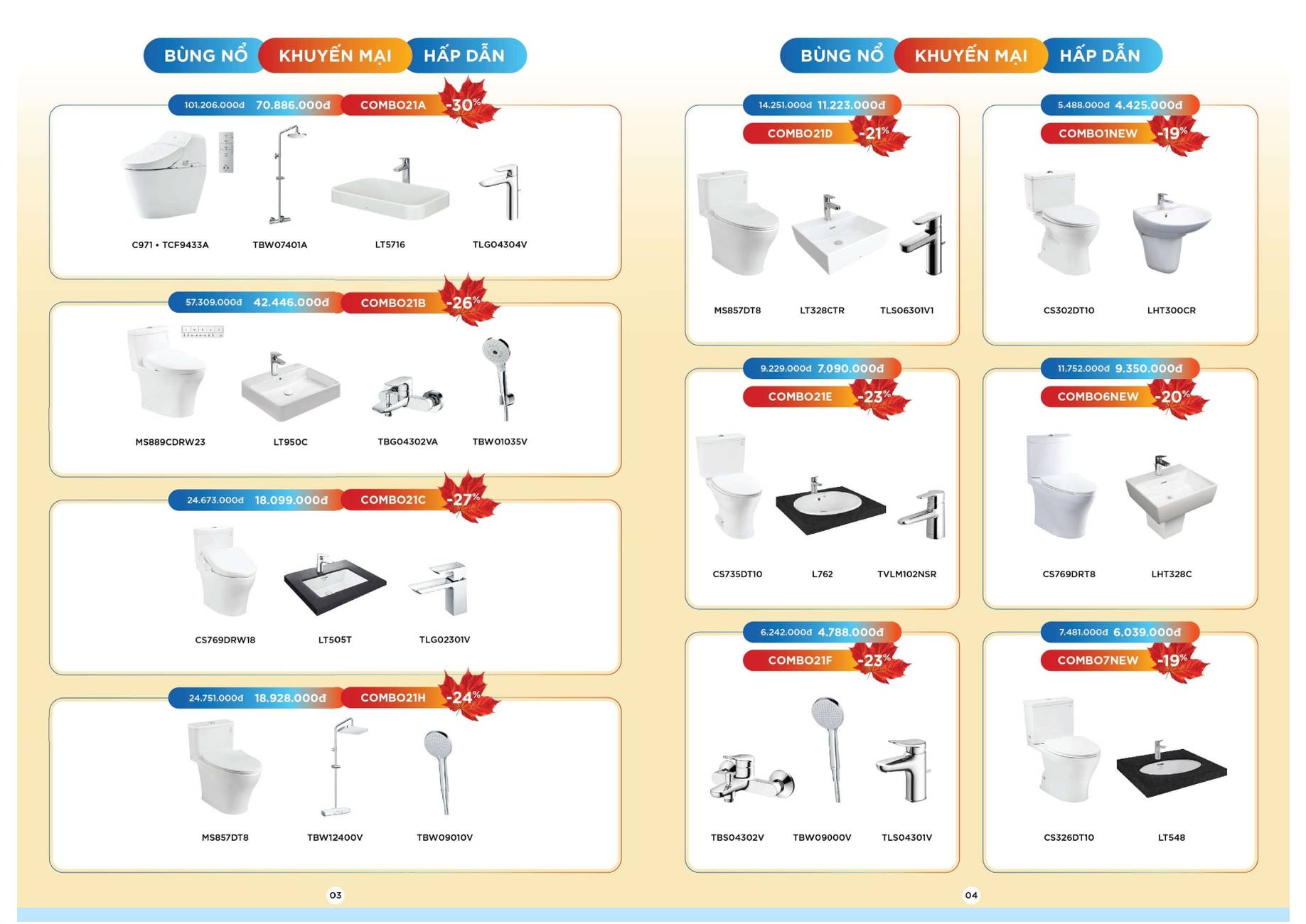 Khuyến mãi mùa đông TOTO 2025 mới nhất /Page 3